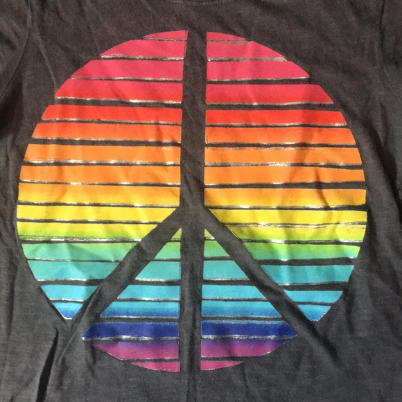 Girls Peace Sign Tee - Picture 2 of 4